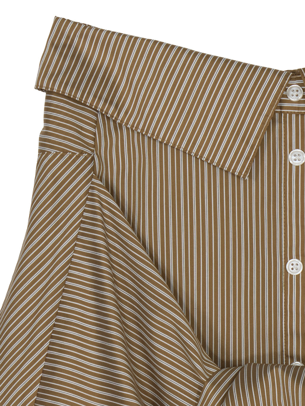 STRIPE SHIRT DETAIL MINI SKIRT