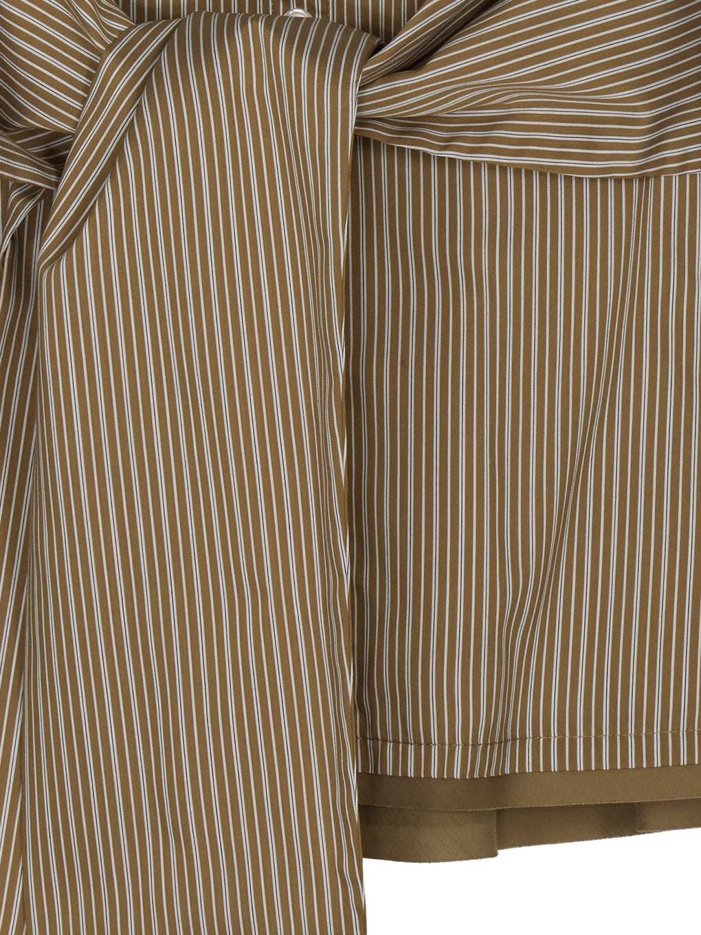 STRIPE SHIRT DETAIL MINI SKIRT