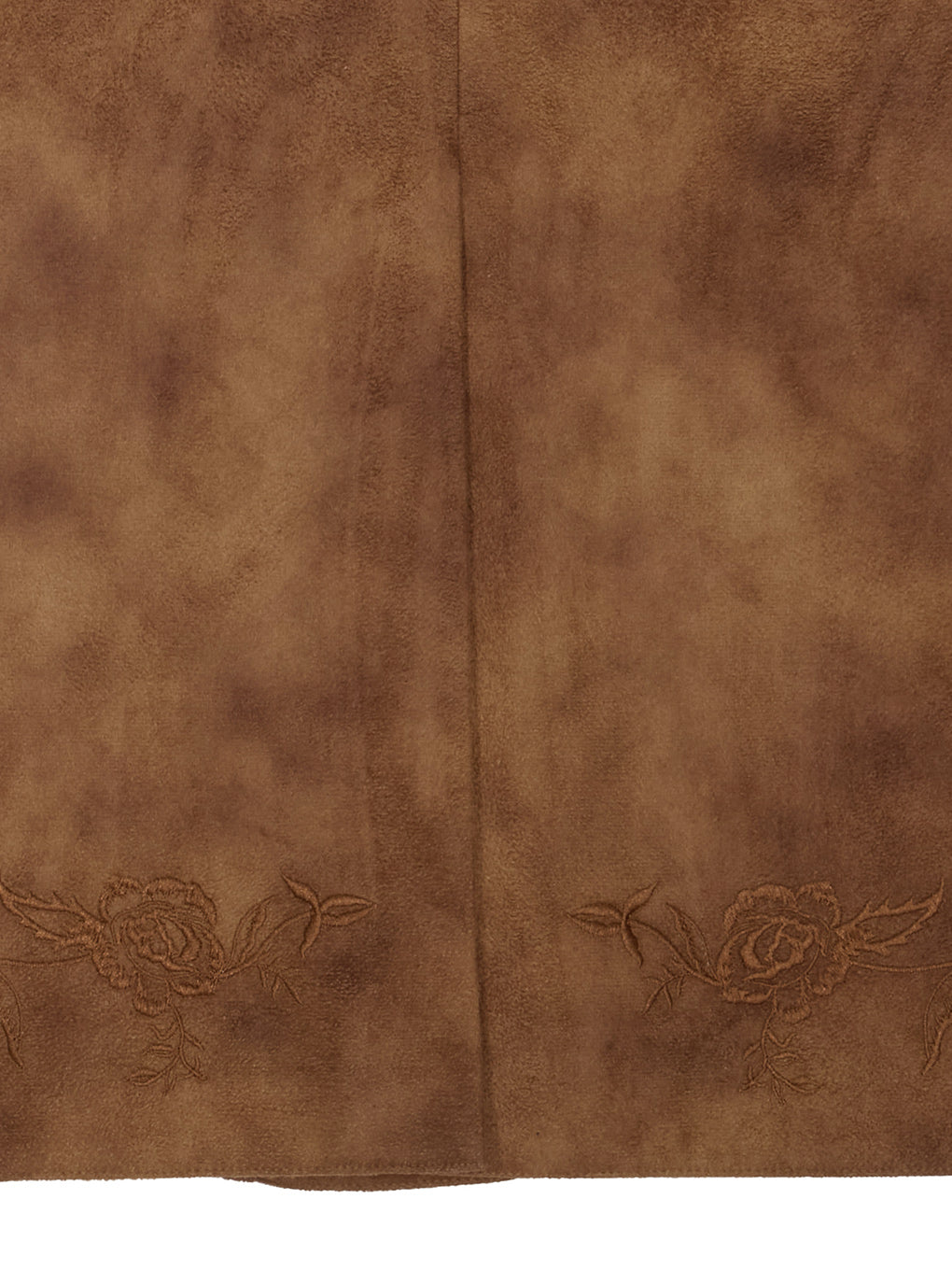 SYNTHETIC SUEDE EMBROIDERY JACKET