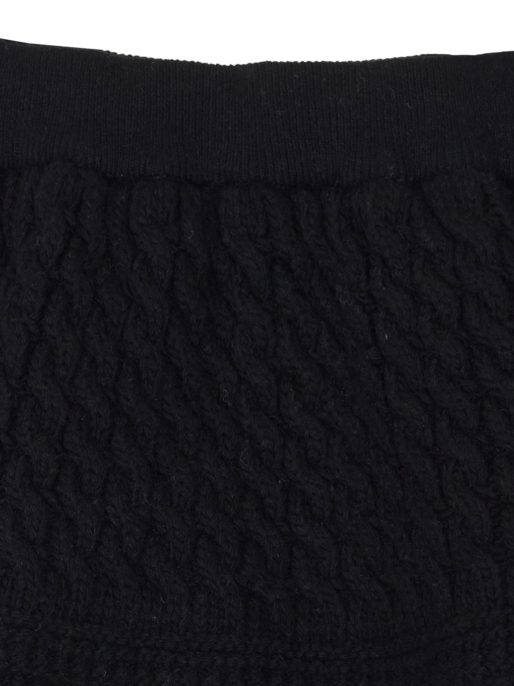 CABLE KNIT MINI SKIRT