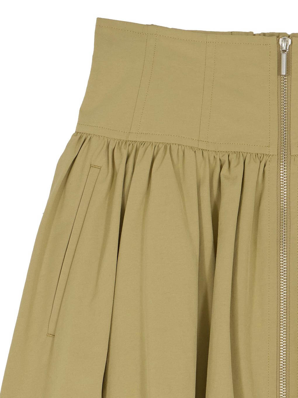 HIGH WAIST BALLOON SLIT SKIRT