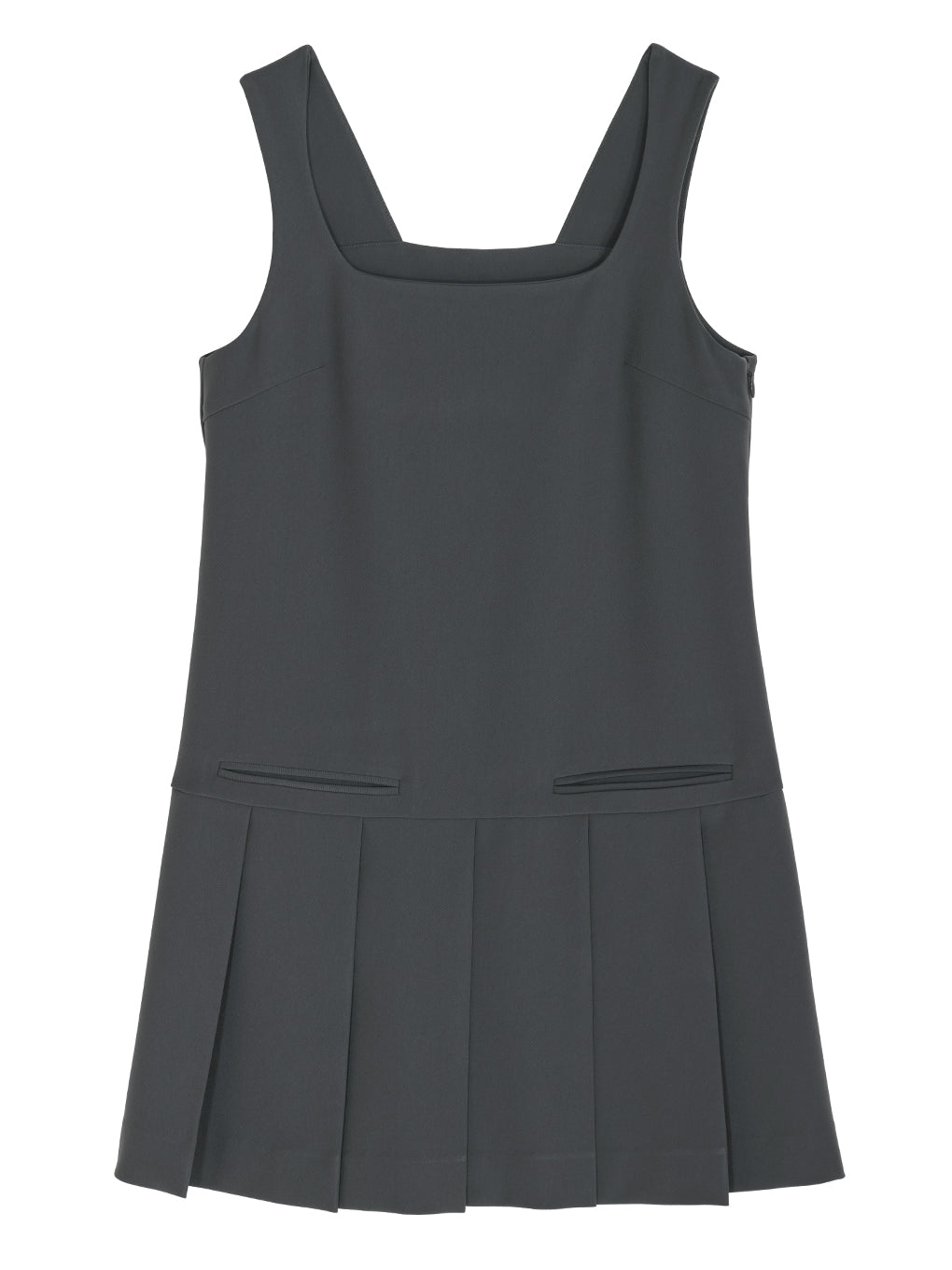SQUARE NECK LADY LIKE PLEATS TOP