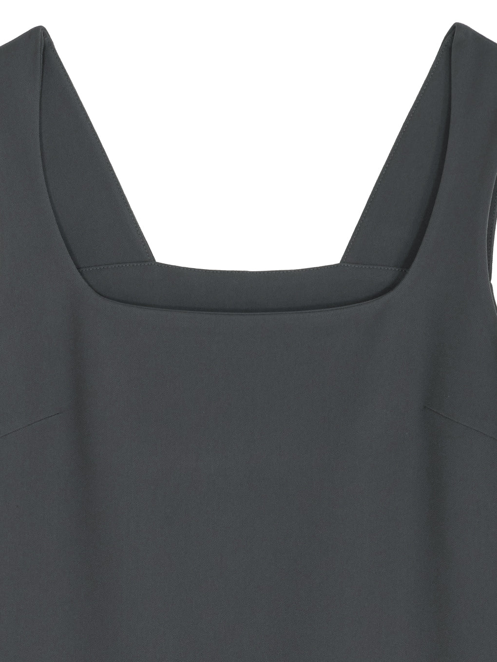 SQUARE NECK LADY LIKE PLEATS TOP