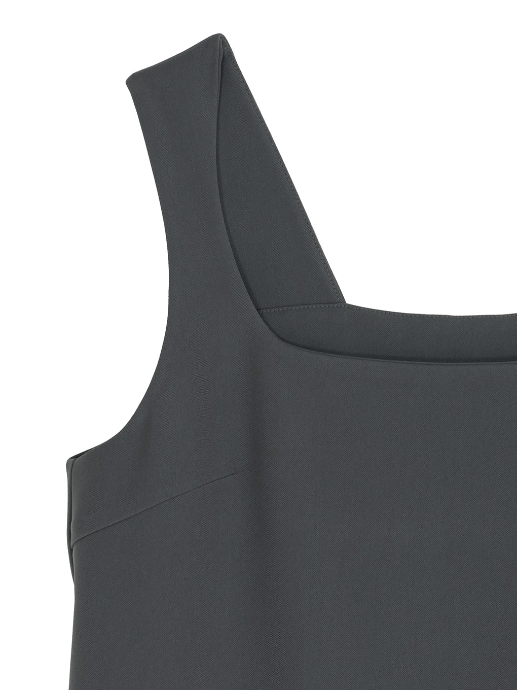 SQUARE NECK LADY LIKE PLEATS TOP