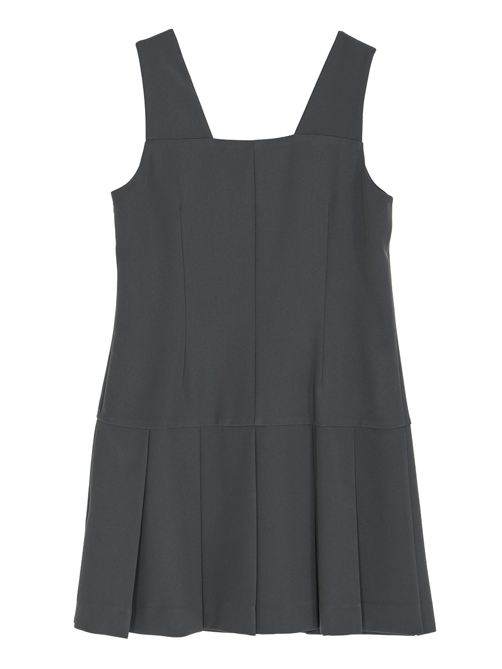 SQUARE NECK LADY LIKE PLEATS TOP