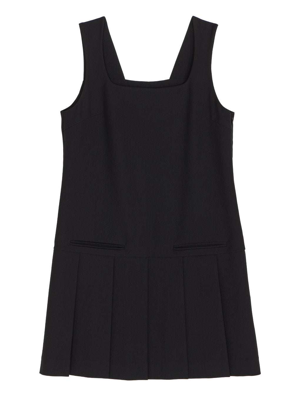 SQUARE NECK LADY LIKE PLEATS TOP