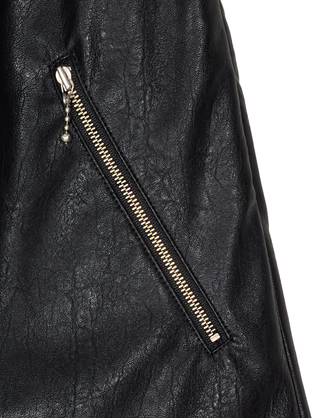 SYNTHETIC LEATHER MINI SKIRT