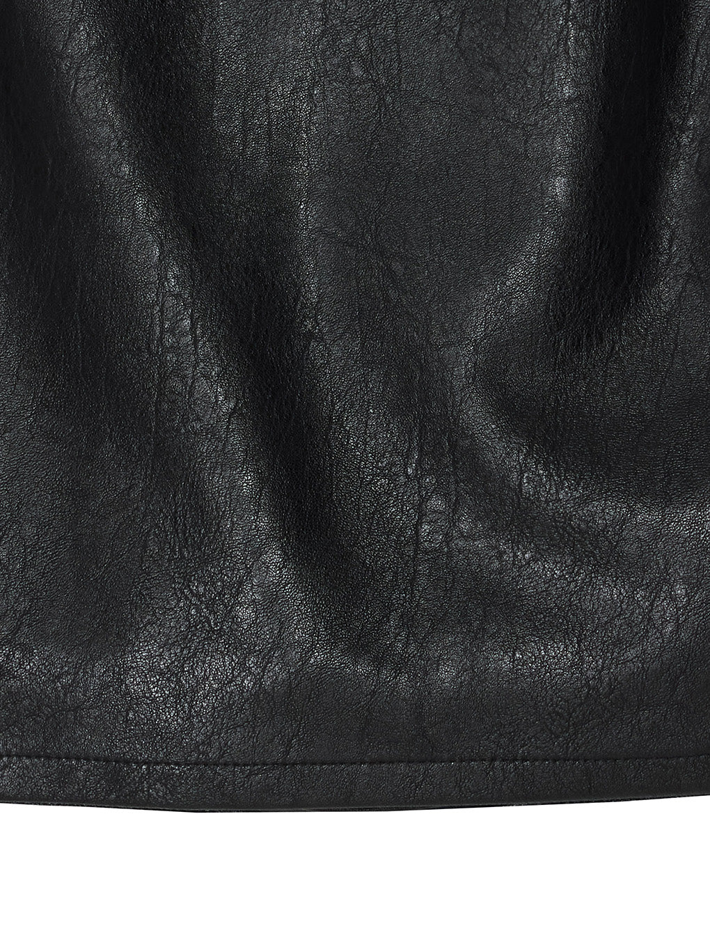 SYNTHETIC LEATHER MINI SKIRT