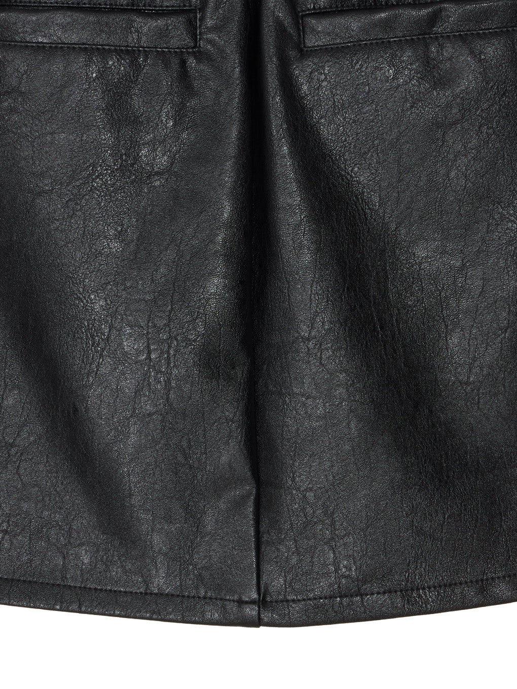 SYNTHETIC LEATHER MINI SKIRT