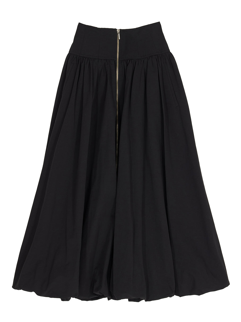 HIGH WAIST BALLOON SLIT SKIRT