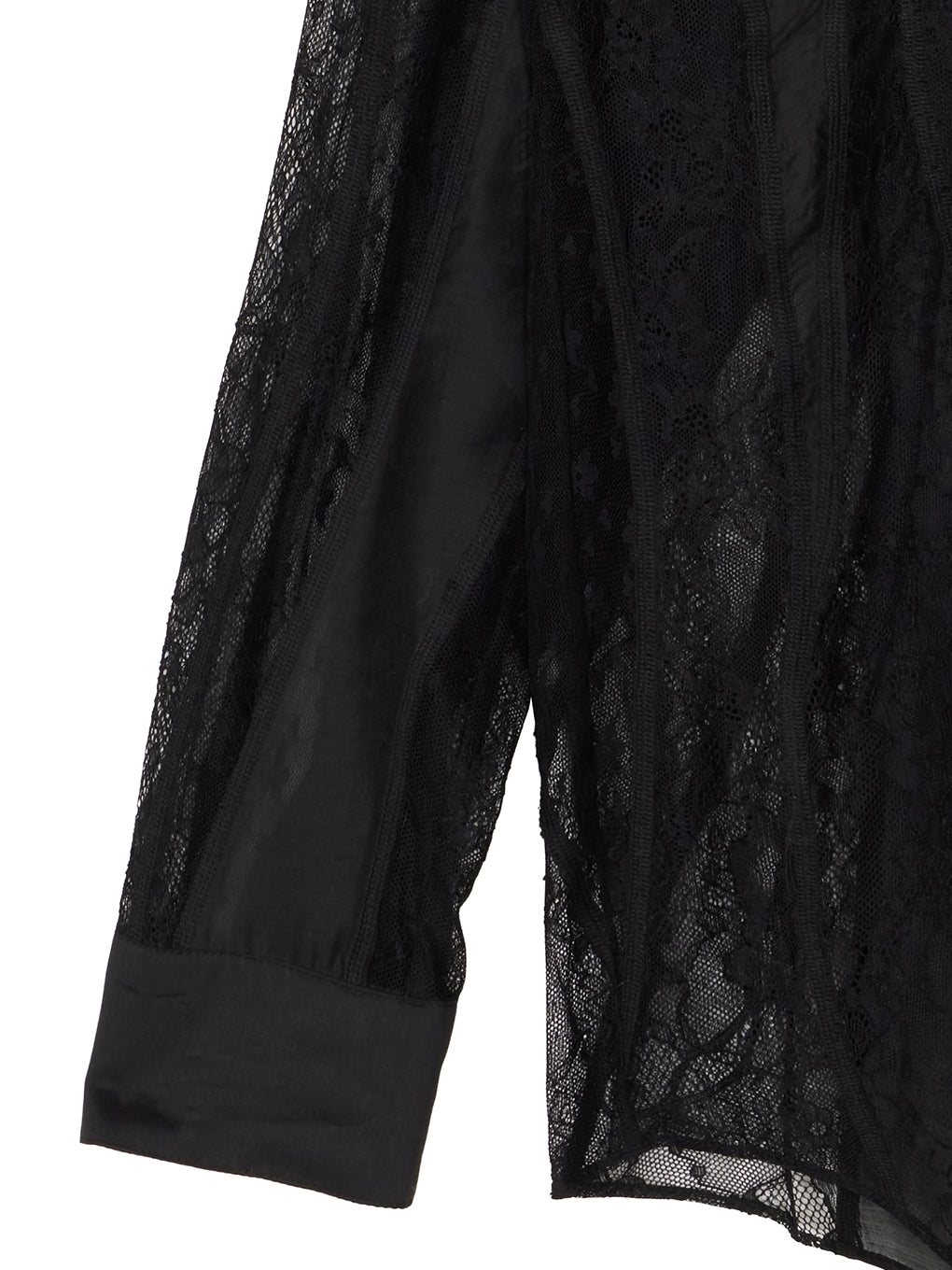 LACE WAVE PATCHWORK SHIRT