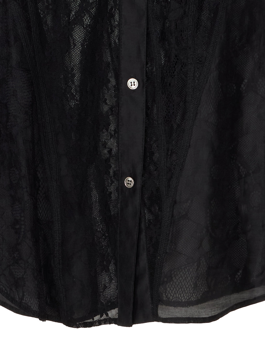 LACE WAVE PATCHWORK SHIRT