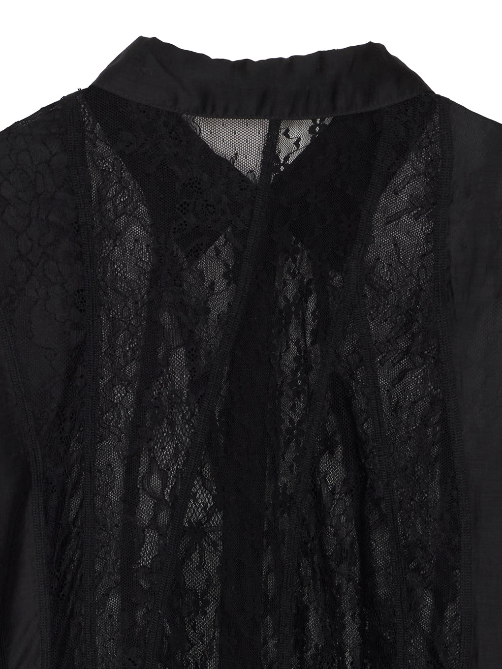 LACE WAVE PATCHWORK SHIRT