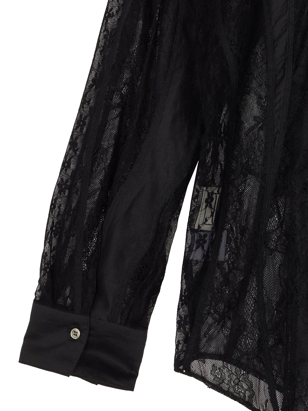 LACE WAVE PATCHWORK SHIRT