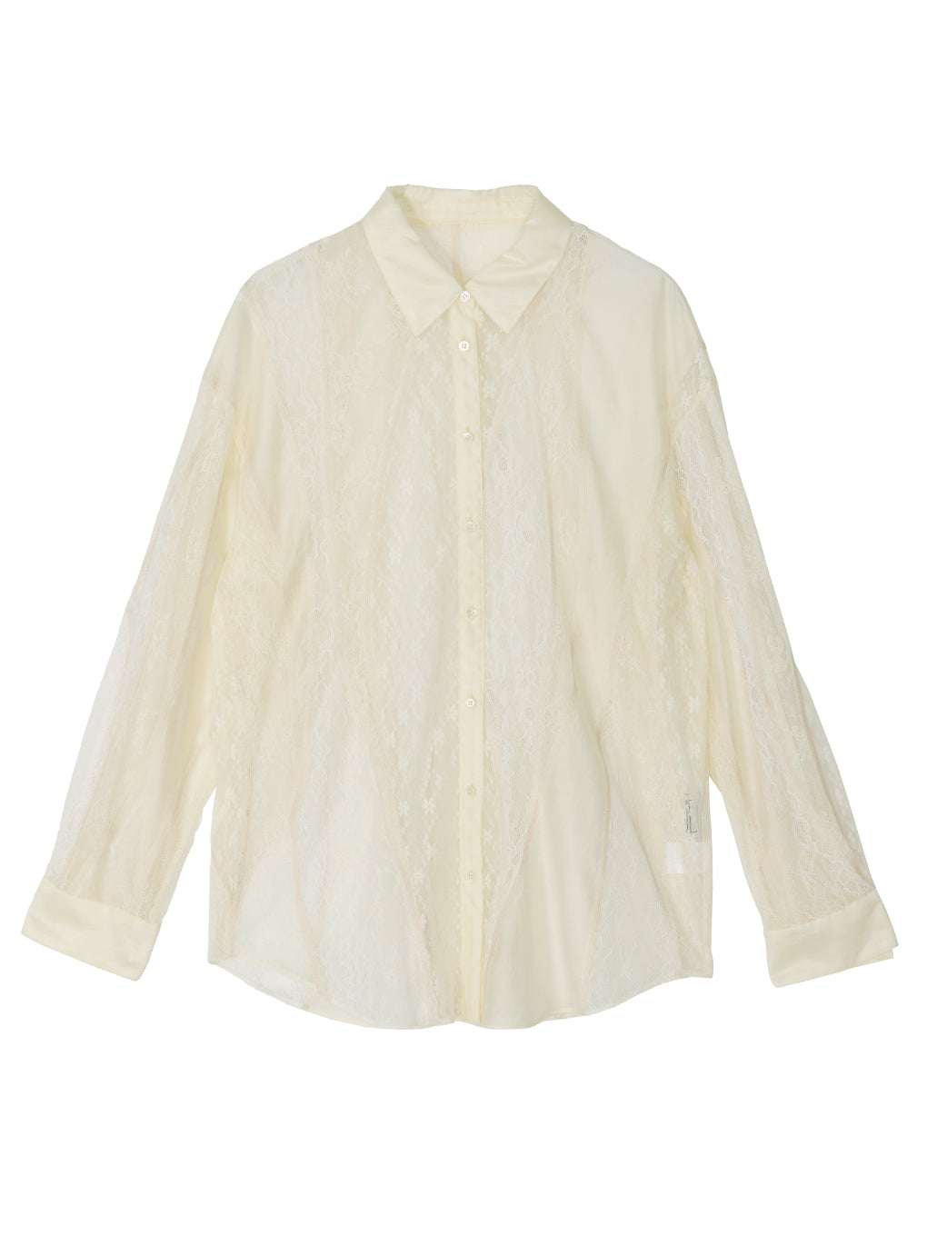 LACE WAVE PATCHWORK SHIRT