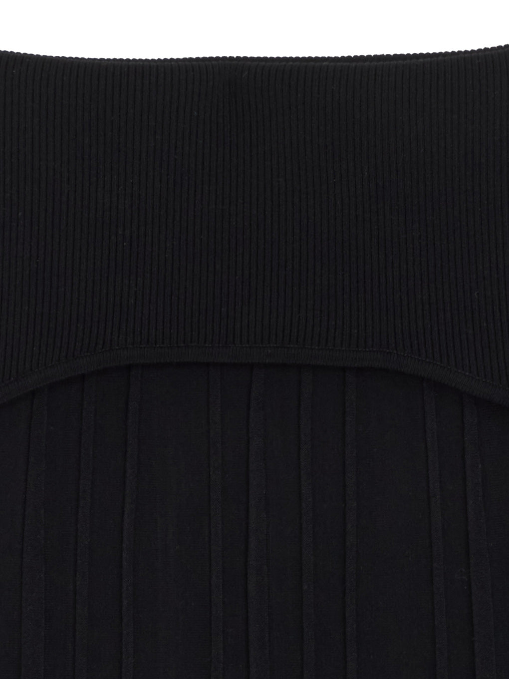 PLEATS CORSET KNIT SKIRT