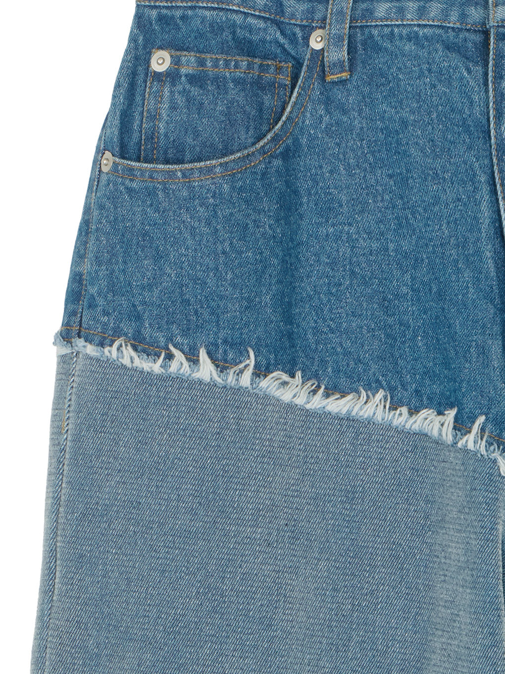 FLOCKY SWITCHING DENIM PANTS