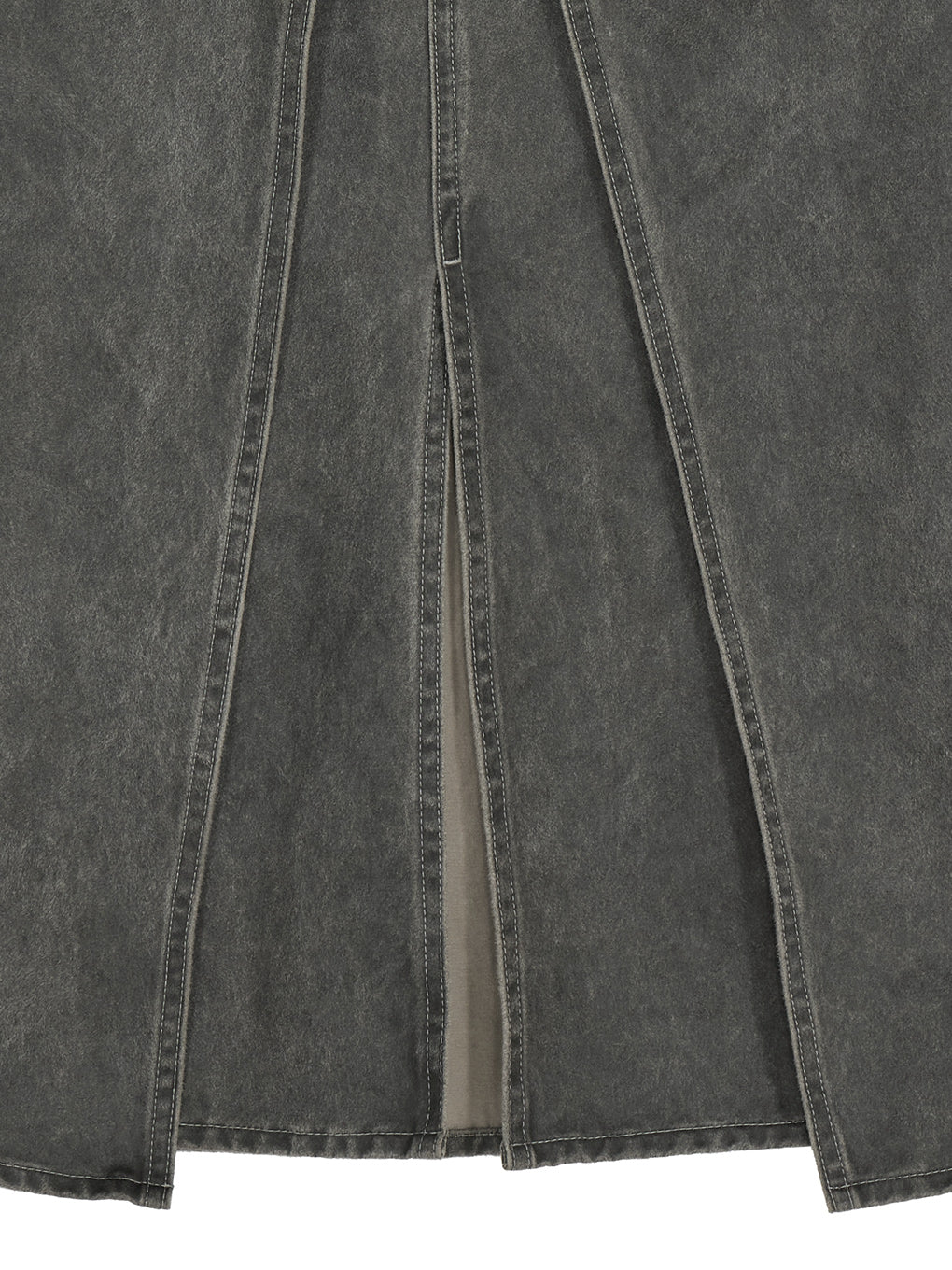 SYNTHETIC LEATHER WASH WIND SKIRT