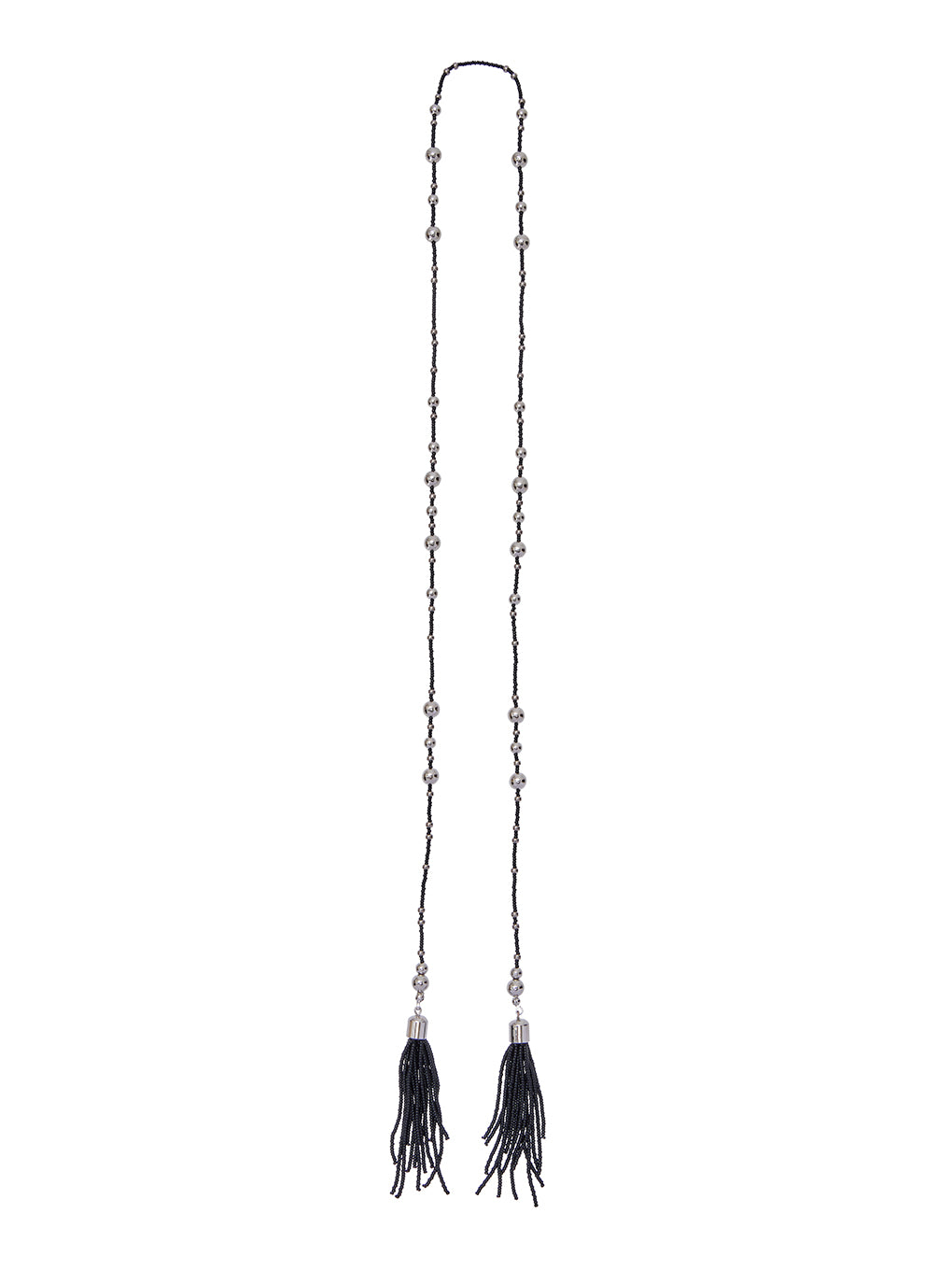 BEADS FRINGE MOTIF NECKLACE