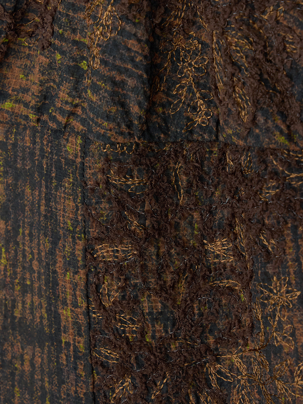 VINTAGE CHECK EMBROIDERY LONG CAMISOLE
