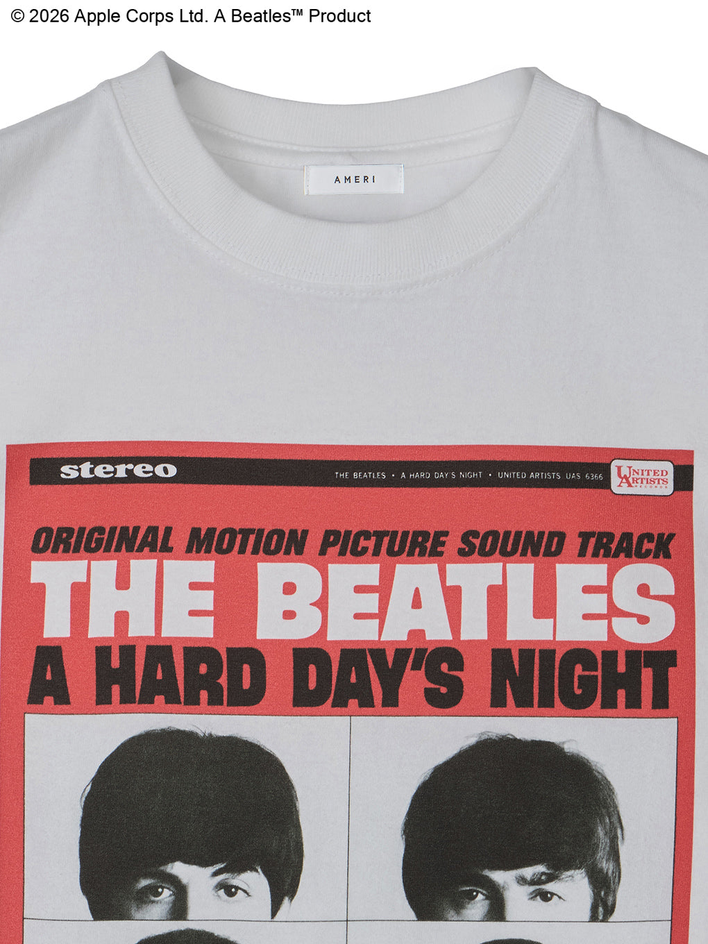 THE BEATLES × Ameri PRINT COMPACT TEE