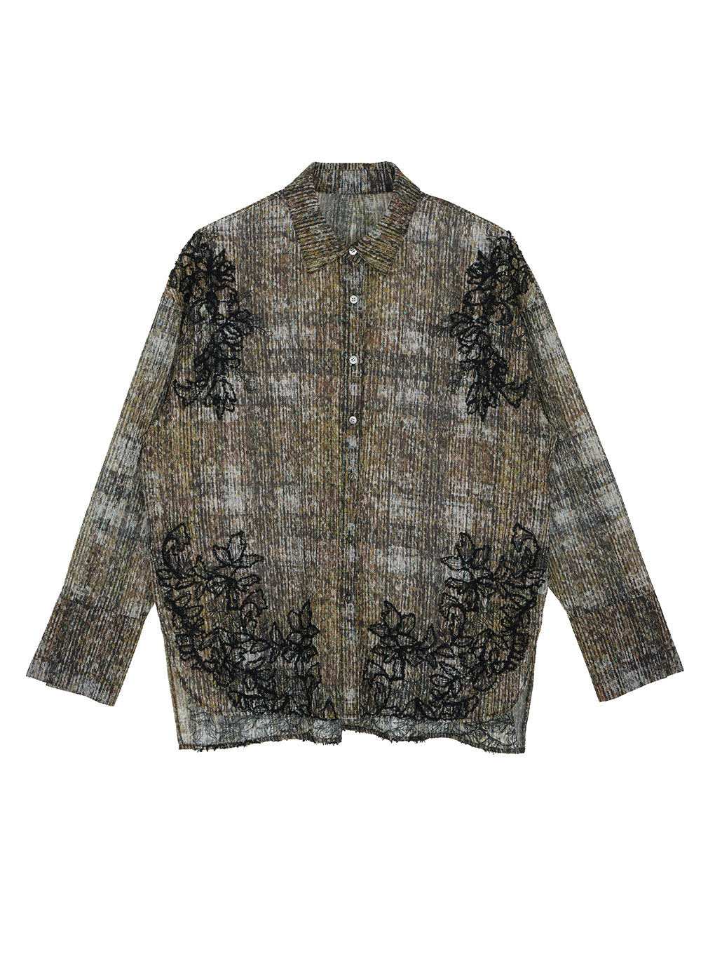 VINTAGE CHECK EMBROIDERY SHIRT