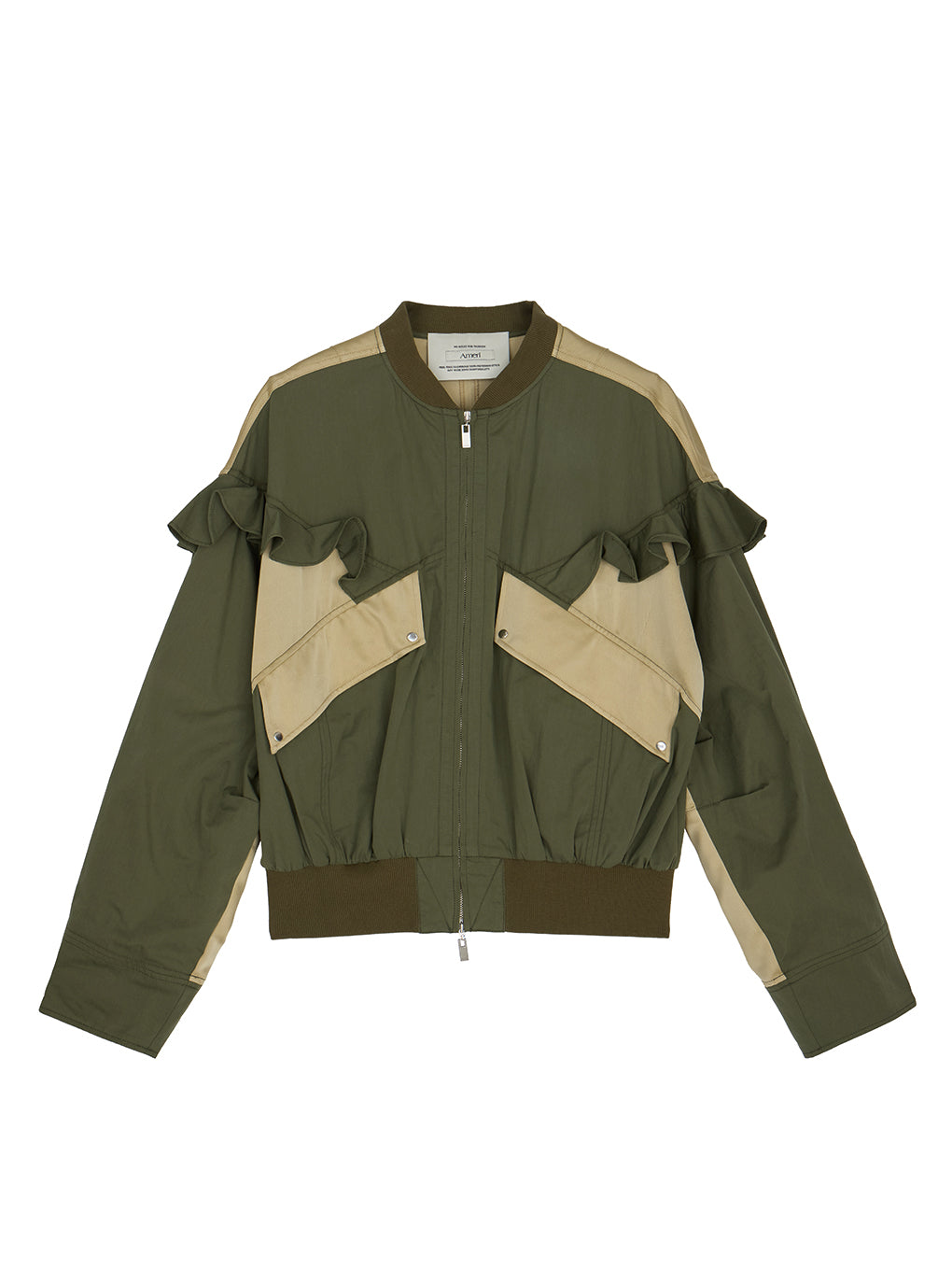 MILITARY NYLON FRILL BLOUSON