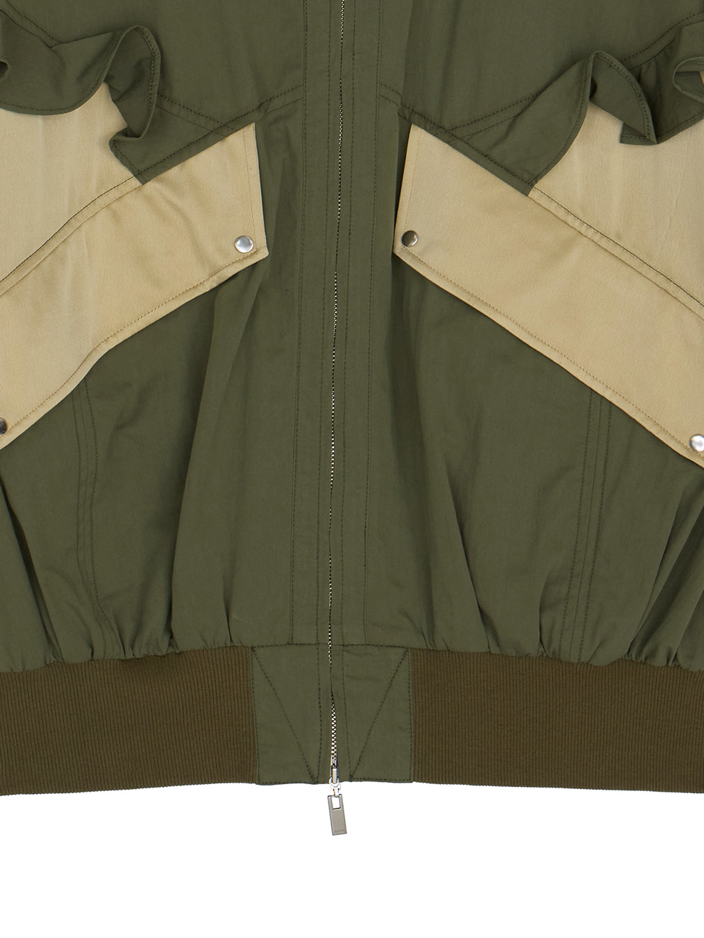 MILITARY NYLON FRILL BLOUSON