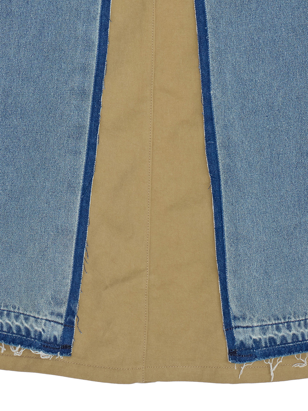 REMAKE DENIM CHINO SKIRT