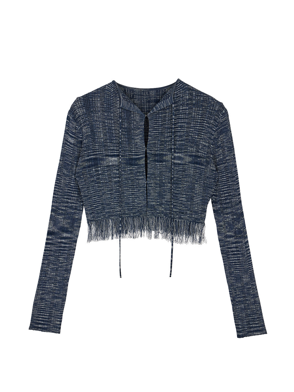 FRINGE CARDIGAN WITH CAMISOLE