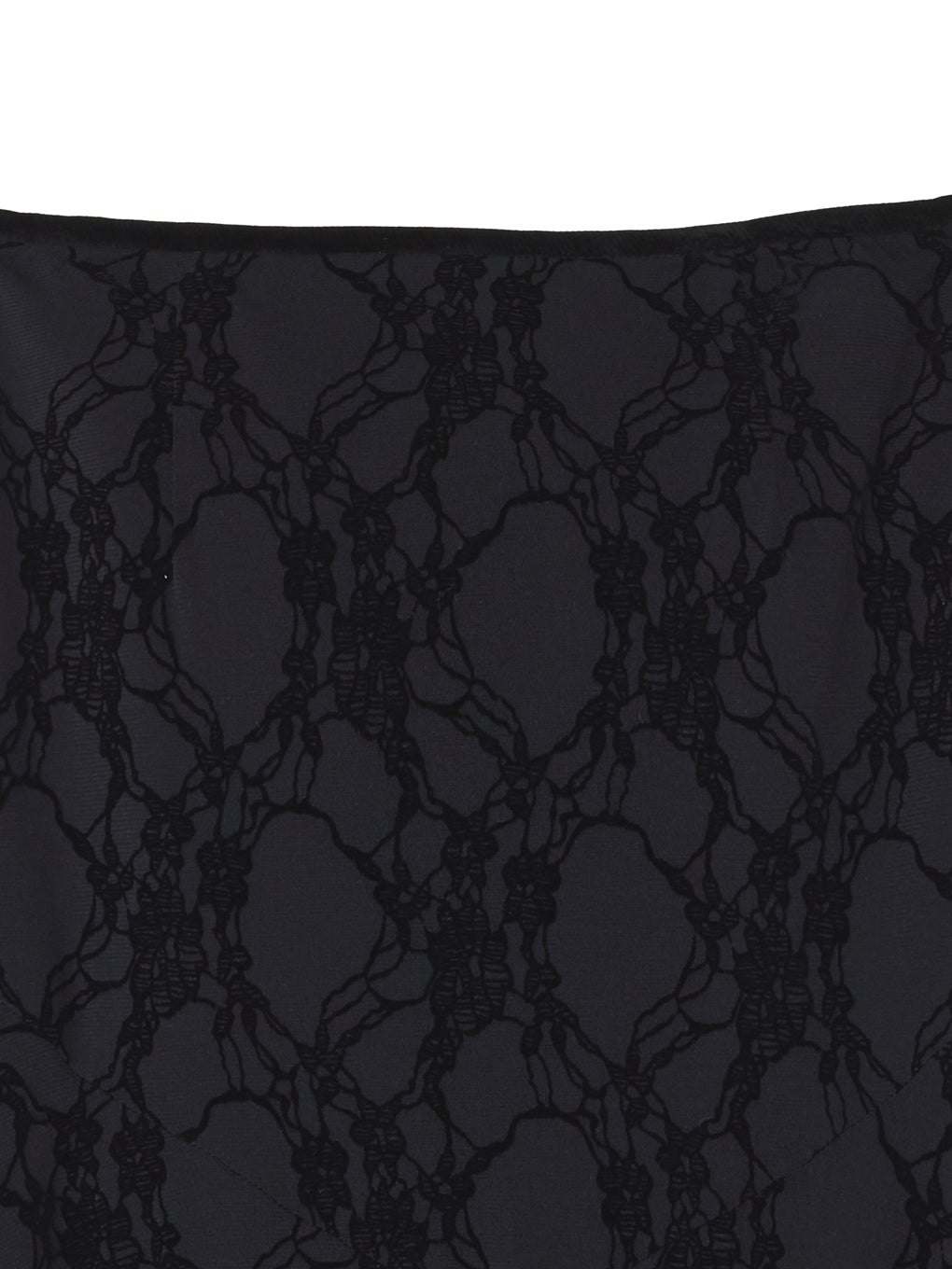 SHEER FLOCKY SEMI FLARE SKIRT