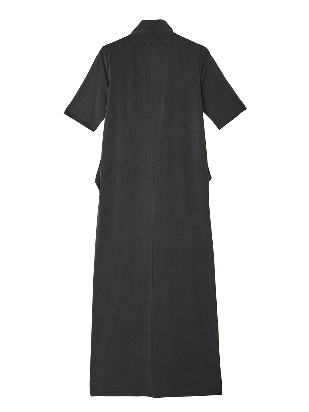 FIBRYL HIGH NECK ZIP CUT DRESS