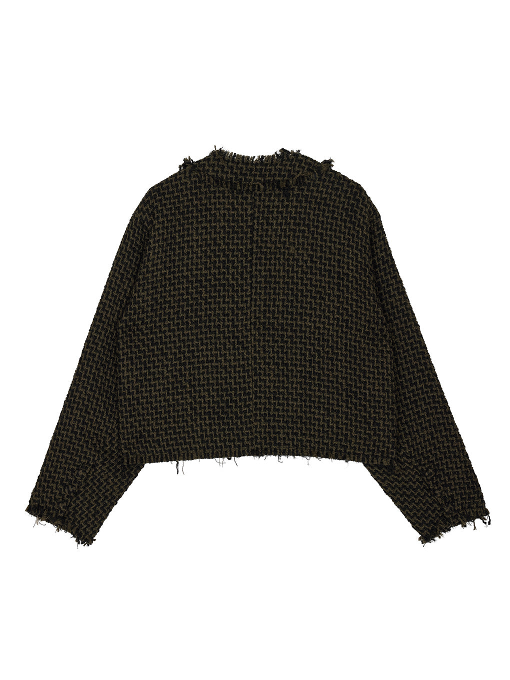 TWEED FRINGE SHORT JACKET