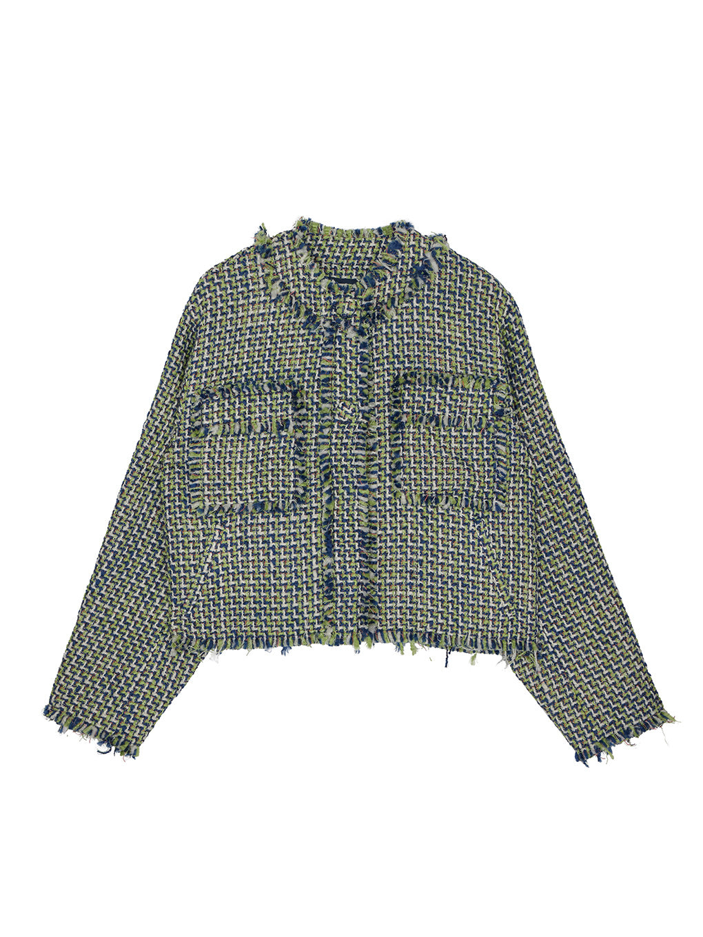 TWEED FRINGE SHORT JACKET