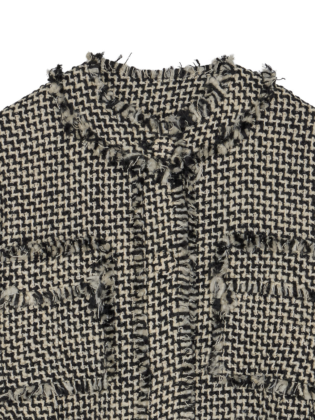 TWEED FRINGE MEDIUM JACKET