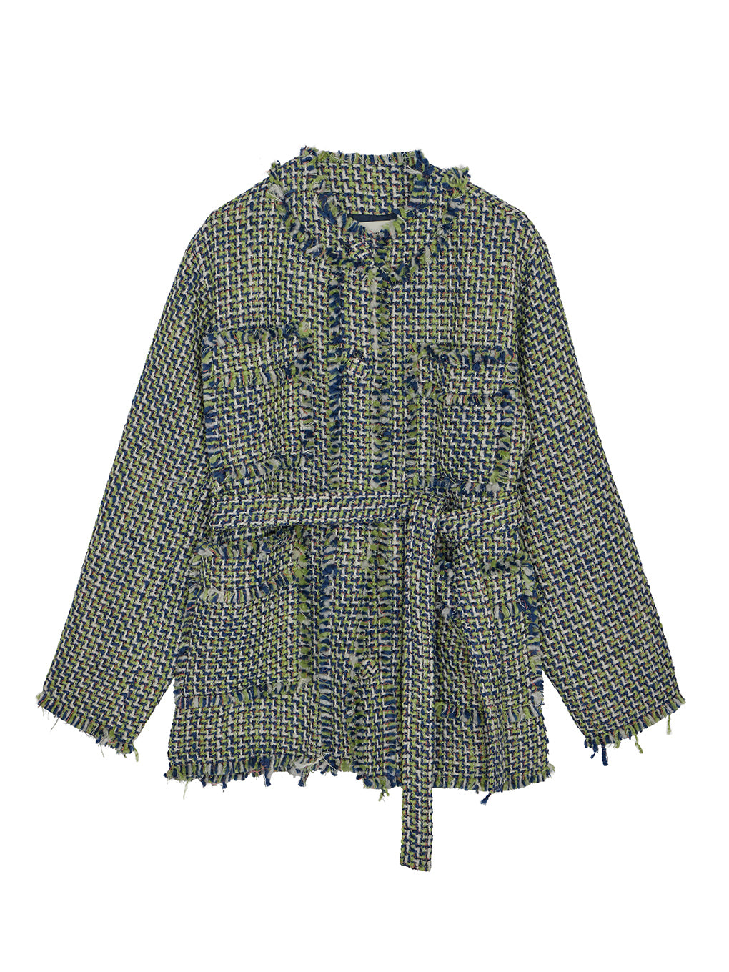TWEED FRINGE MEDIUM JACKET