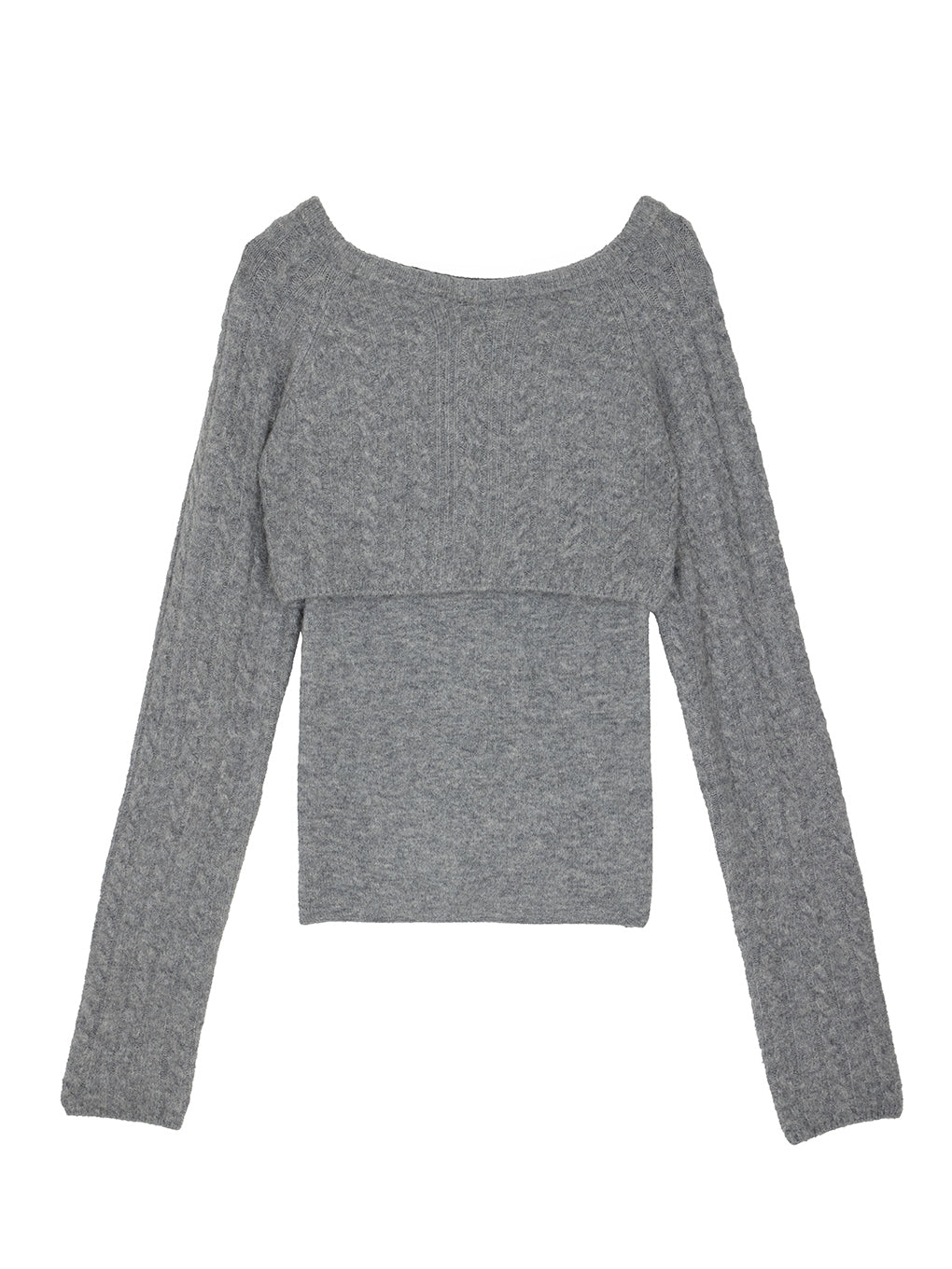SHORT BOLERO IN CAMI KNIT TOP