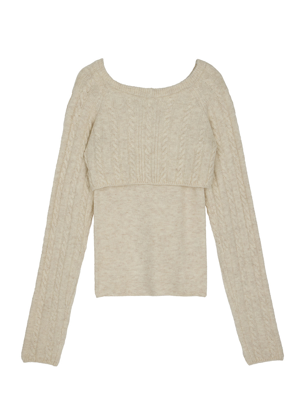 SHORT BOLERO IN CAMI KNIT TOP
