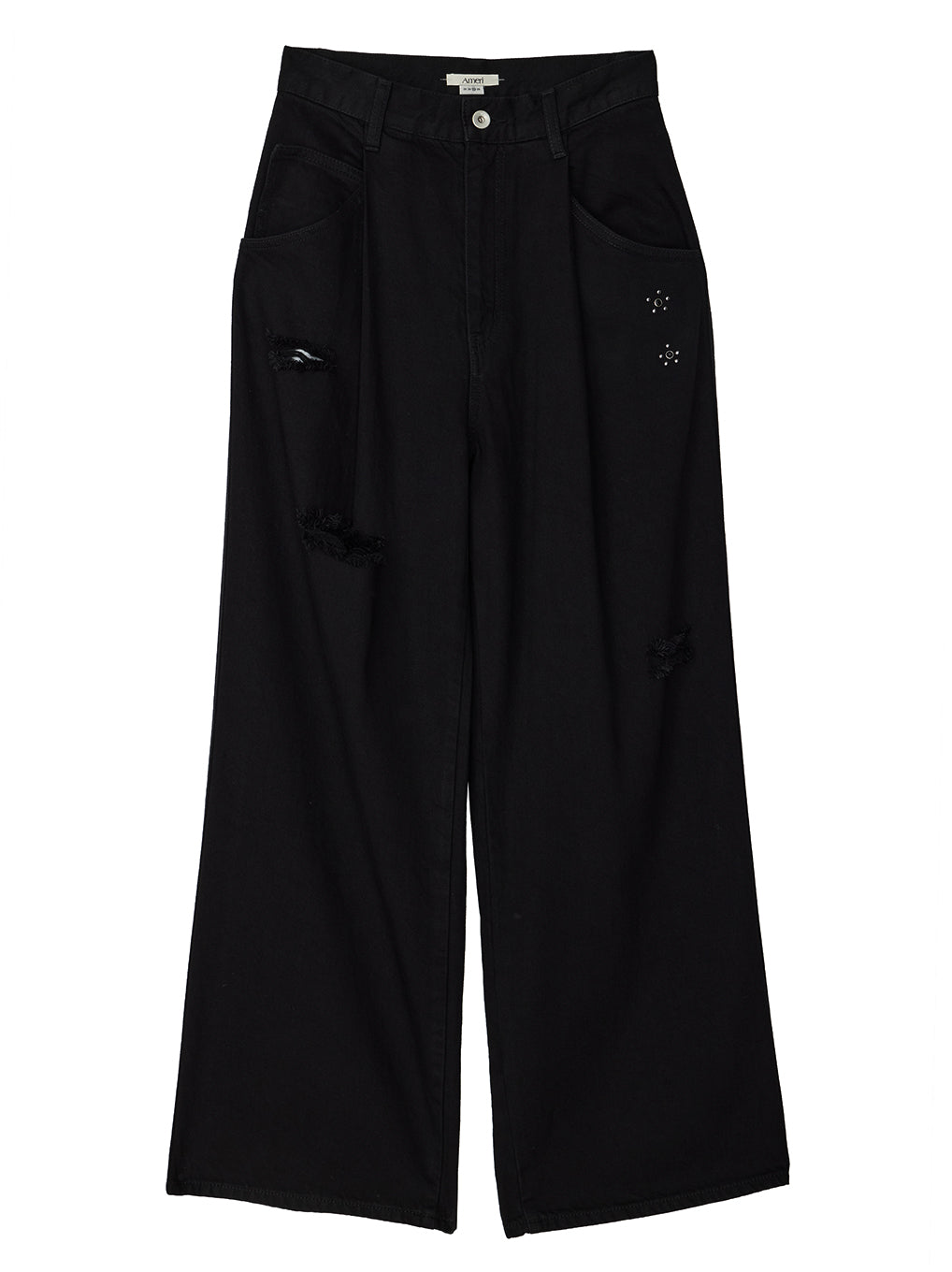 TATTOO STUDS DENIM PANTS