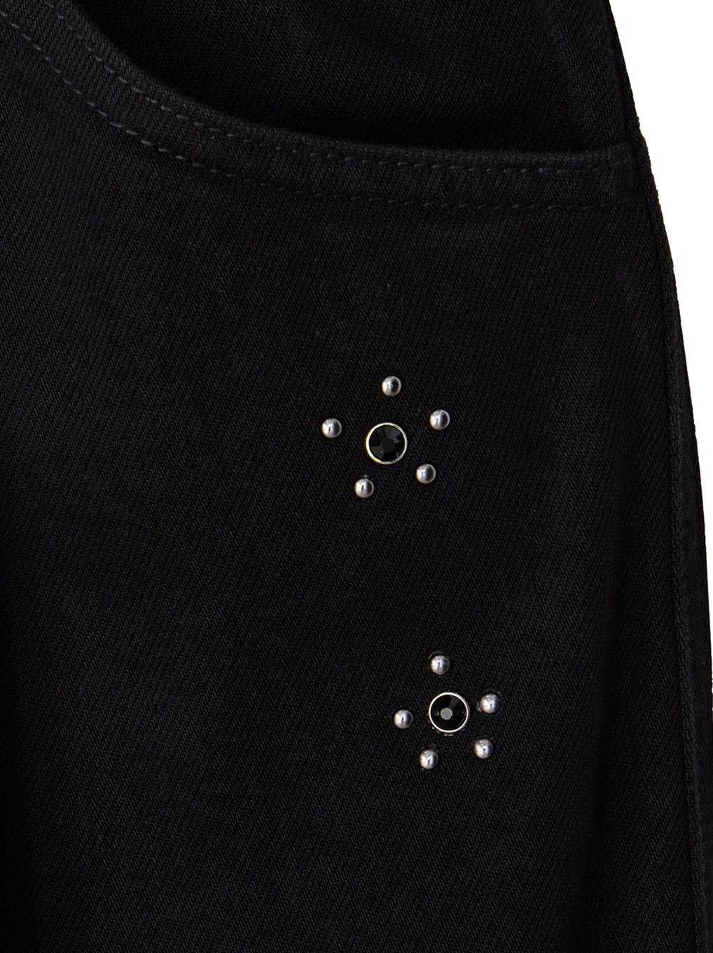 TATTOO STUDS DENIM PANTS