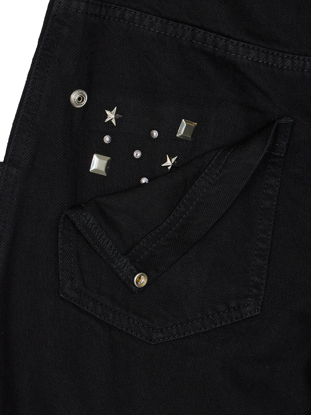 TATTOO STUDS DENIM PANTS