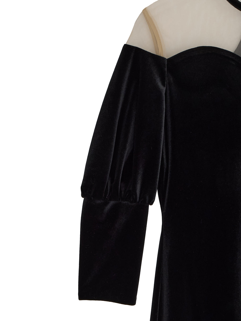 LAKE CURVE VELOUR DRESS