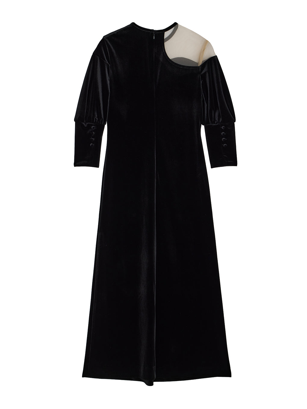 LAKE CURVE VELOUR DRESS