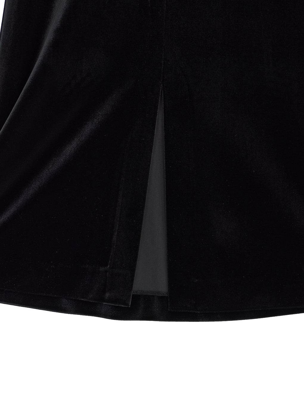 LAKE CURVE VELOUR DRESS