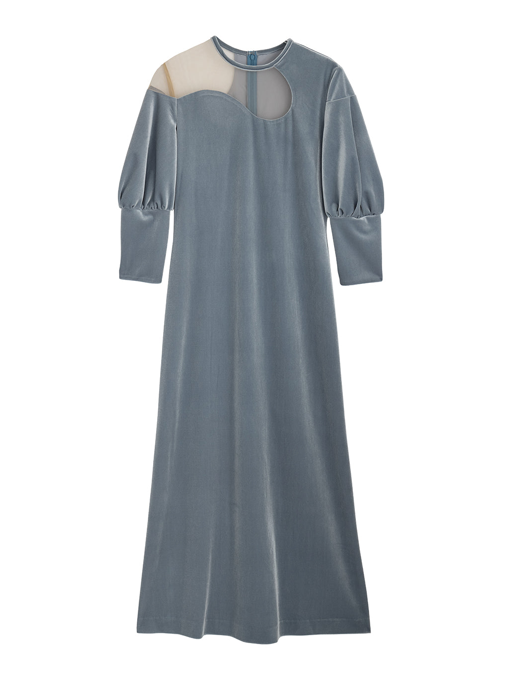 LAKE CURVE VELOUR DRESS