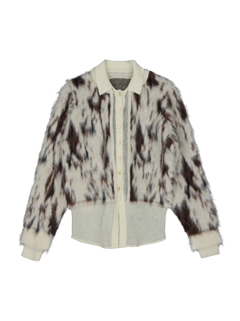 SHERBET JACQUARD KNIT CARDIGAN