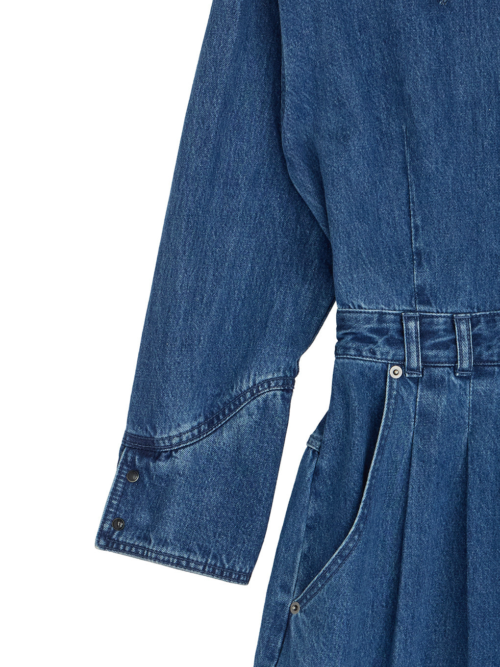 LACE UP DENIM ROMPERS