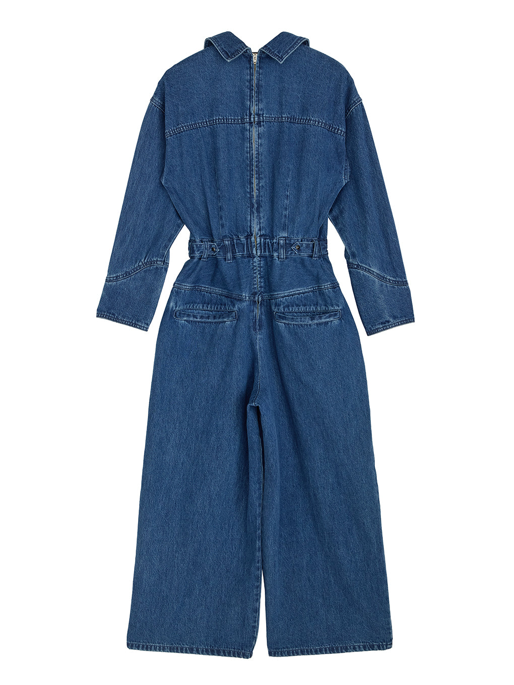 LACE UP DENIM ROMPERS