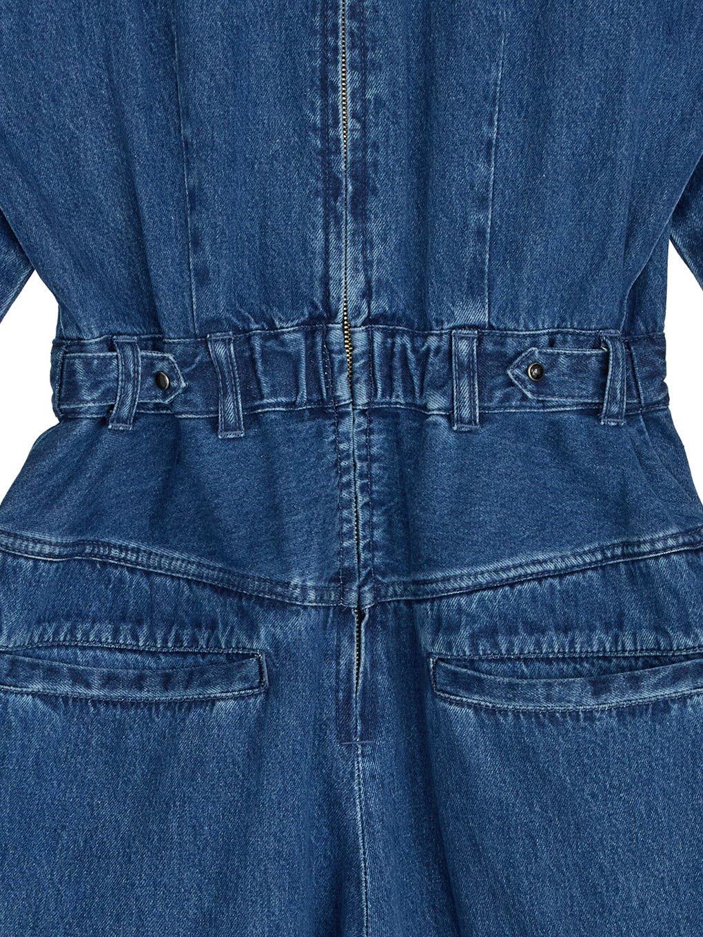 LACE UP DENIM ROMPERS