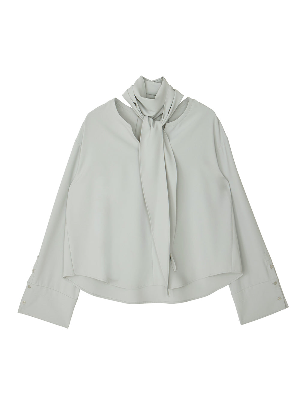 MULTI WAY DRAPE SCARF BLOUSE